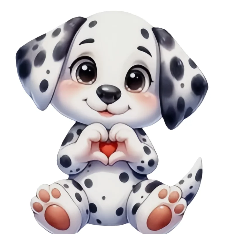 Silicone Mold for Cute Puppy with Heart-Shaped Paws, Silicone Mold for Making Fondant Chocolate Gifts to Express Love