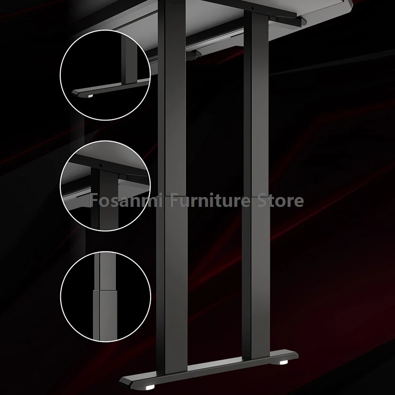 Игровой стол с подсветкой, большая столешница, стабильный, высокое качество, компьютерный стол для домашней комнаты, геймерский электрический стол с регулировкой высоты, стол для движения