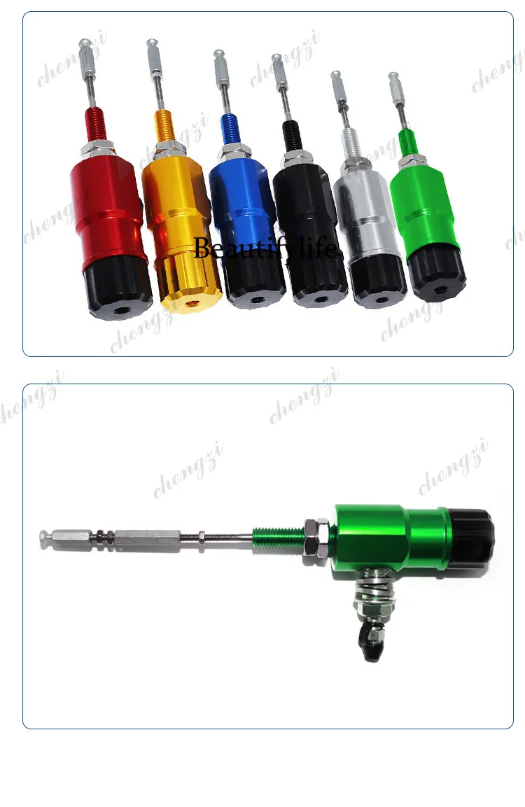 Universal motorcycle modification parts: CNC hydraulic clutch pull-wire model with 14MM lower pump piston view 6