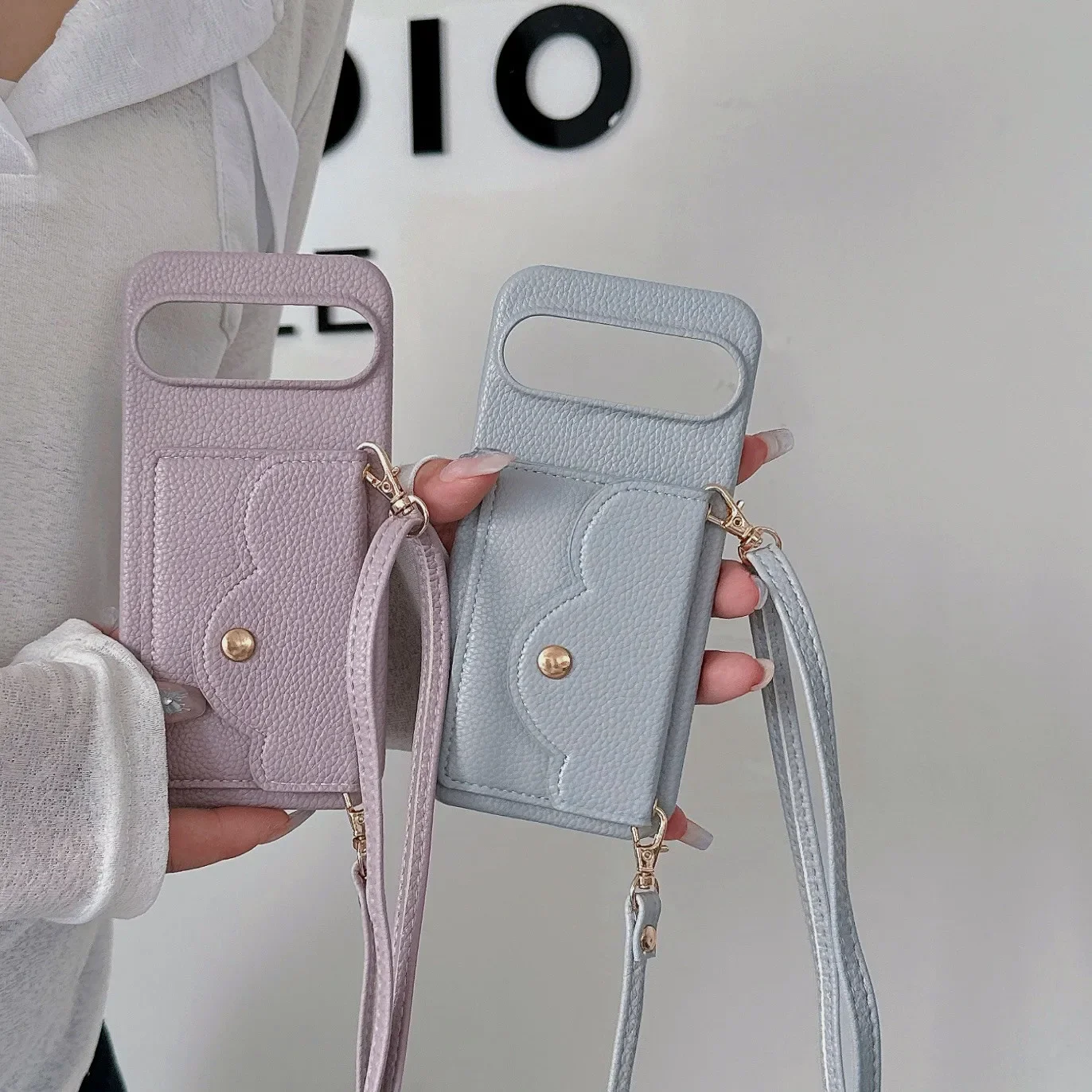 

Strap with Card Holder Phone Case for Google Pixel 6 7 8 9 A Pro Crossbody Purse Leather Cover Wallet Women Lanyard