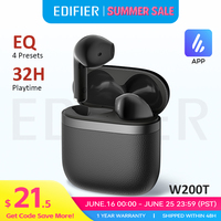 Edifier W200T True Wireless Bluetooth 5.4 Earphones Semi-in-Ear Headphones TWS Bluetooth Earbuds with 32H Battery Life