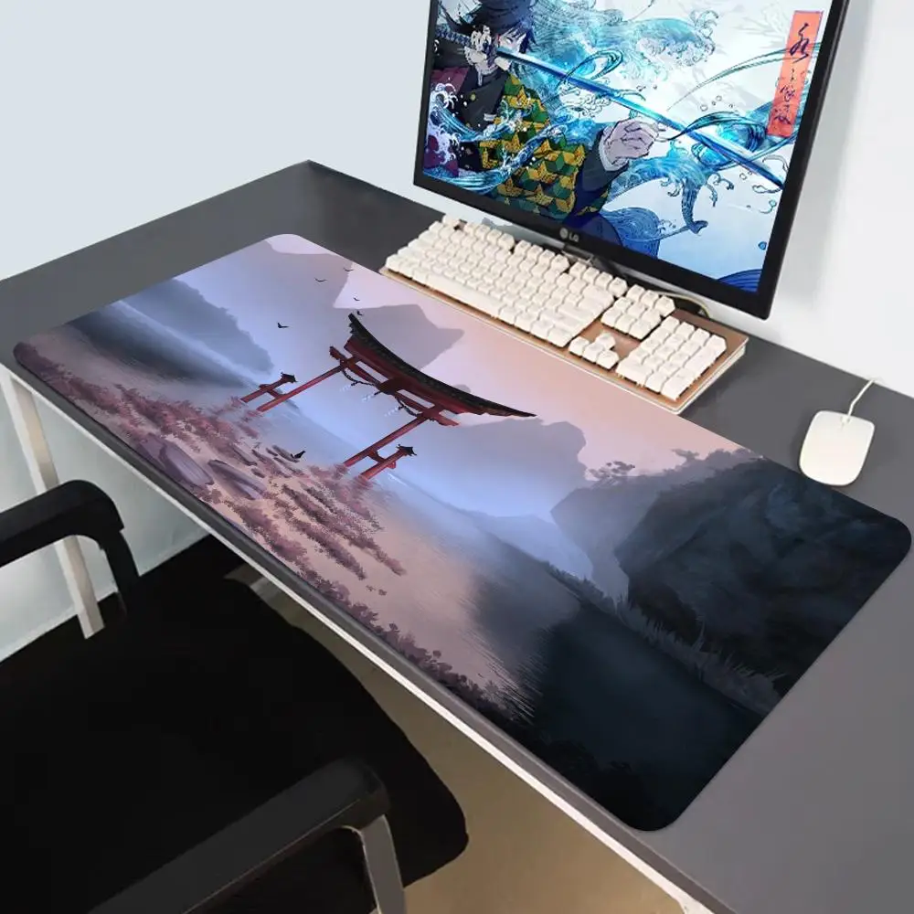 

Large Torii HD Printing Mouse Mat Gaming Mousepad Big Gamer Mousepads Rubber Keyboard Mats 900x400mm Desk Pad Art Mouse Pads