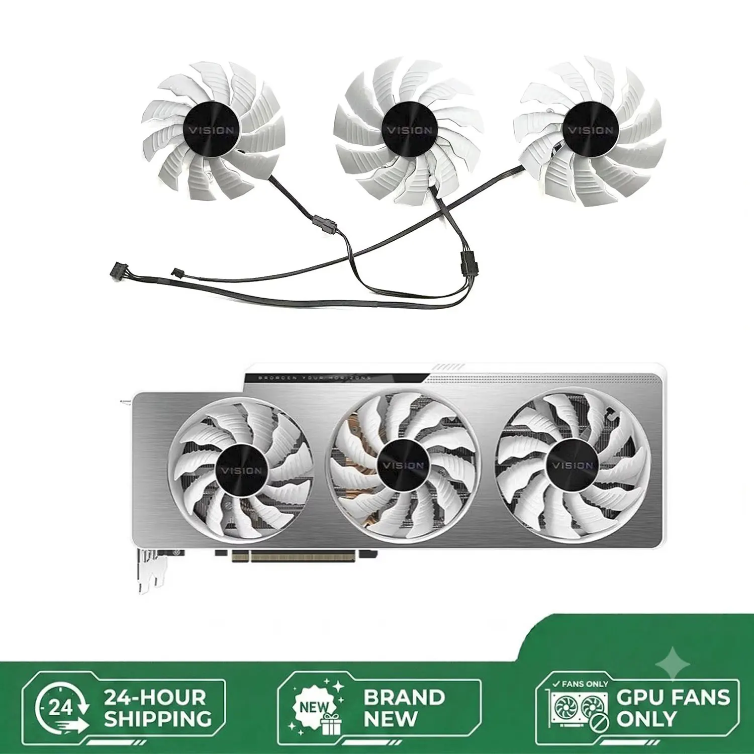 Cooling Fan For Gigabyte RTX 3090 3080TI 3080 3070TI VISION OC Graphics Card 82MM/87MM PLA09215S12H T129215SU GPU Fan