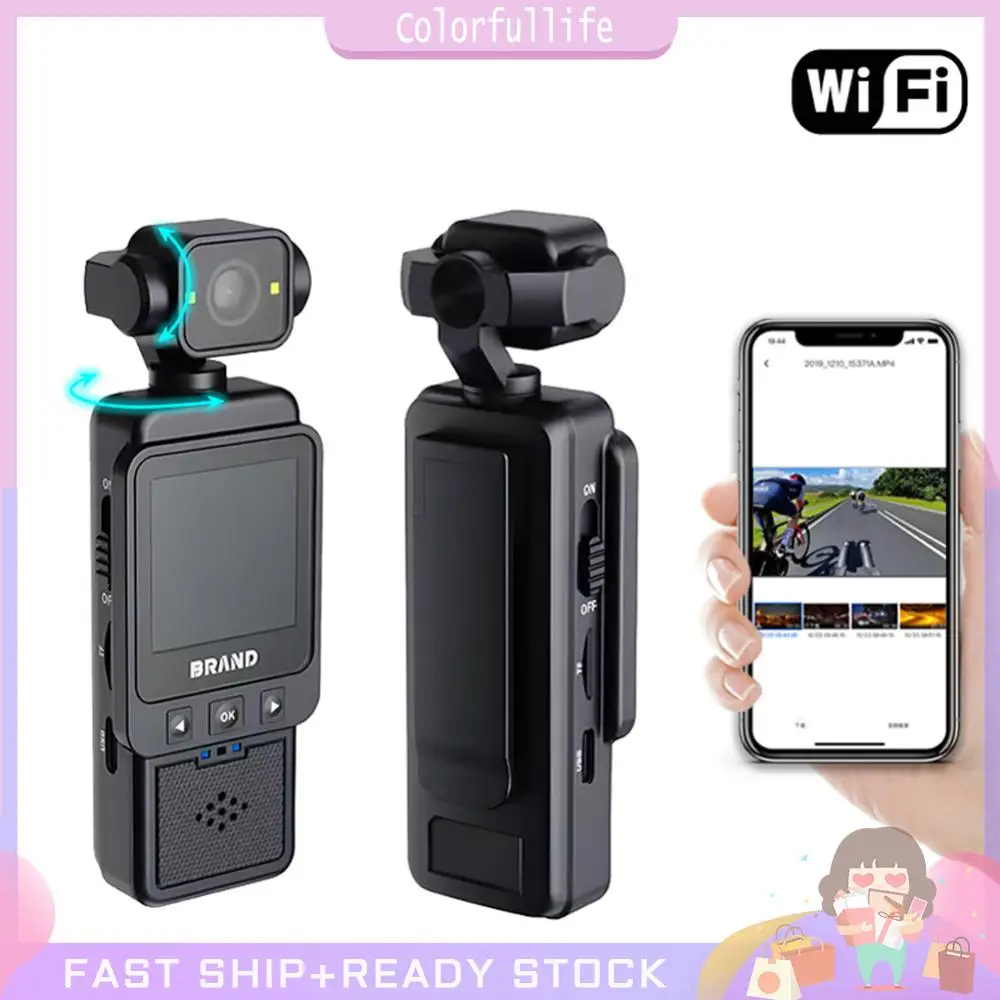1080P WiFi Travel Bicycle Driver Recorder Mini Sports Cam Body Camera for Motorcycle and Vlogging