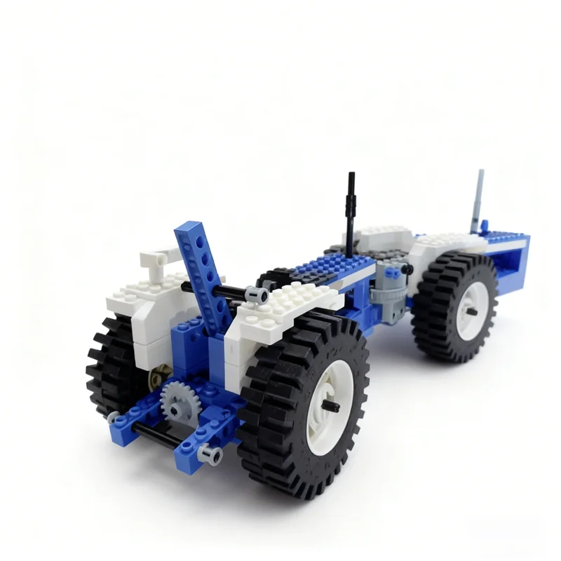 390pcs MOC Forded Tandem Tractor Technical Model Building Blocks Construction Education Brick Christmas Gifts Idea Toys Kids