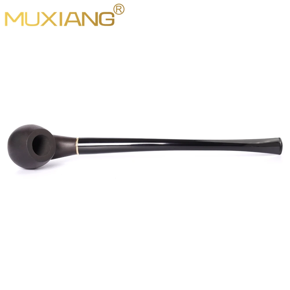 Churchwarden Gandalf Pipe Long Stem Bent Tobacco Pipe With clean Accessory， A pipe body + Two interchangeable pipe mouthpiece