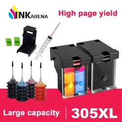 Inkarena 305 305xl Nachfüll-Tinten patronen kompatibel für HP 305 305xl Deskjet 2700 2710 2720 2721 2722 2723 4110 4120 Drucker