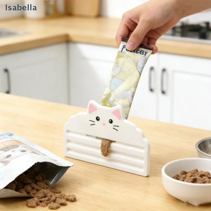 Exprimidor de comida para gatos ecológico, fácil uso y limpieza