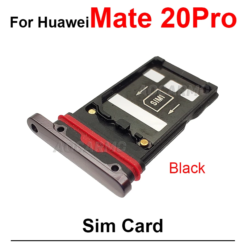 ジャンクHuawei Mate20proグローバル版デュアルSIM For Huawei Mate 20X 20 Pro 20Pro SIM Card Socket Slot Sim Tray