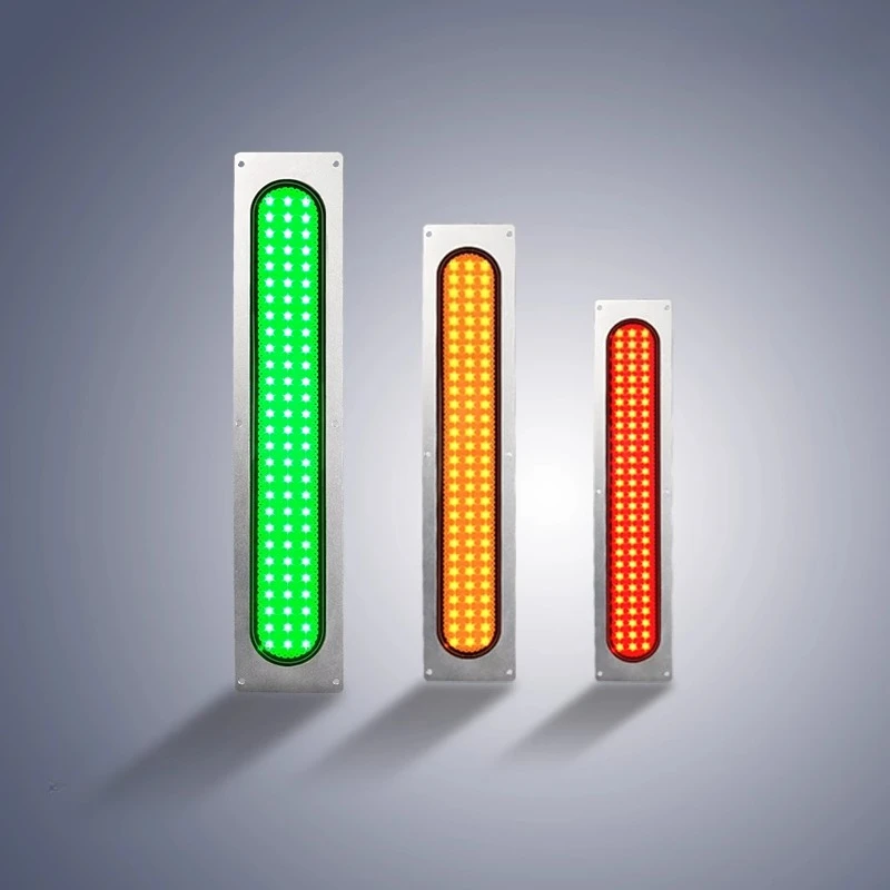 1PCS NEW LED Warning Light Machine Tool Equipment Panel Type Alarm Light Strip Signal Integrated Three-color Alarm Indicator 24V