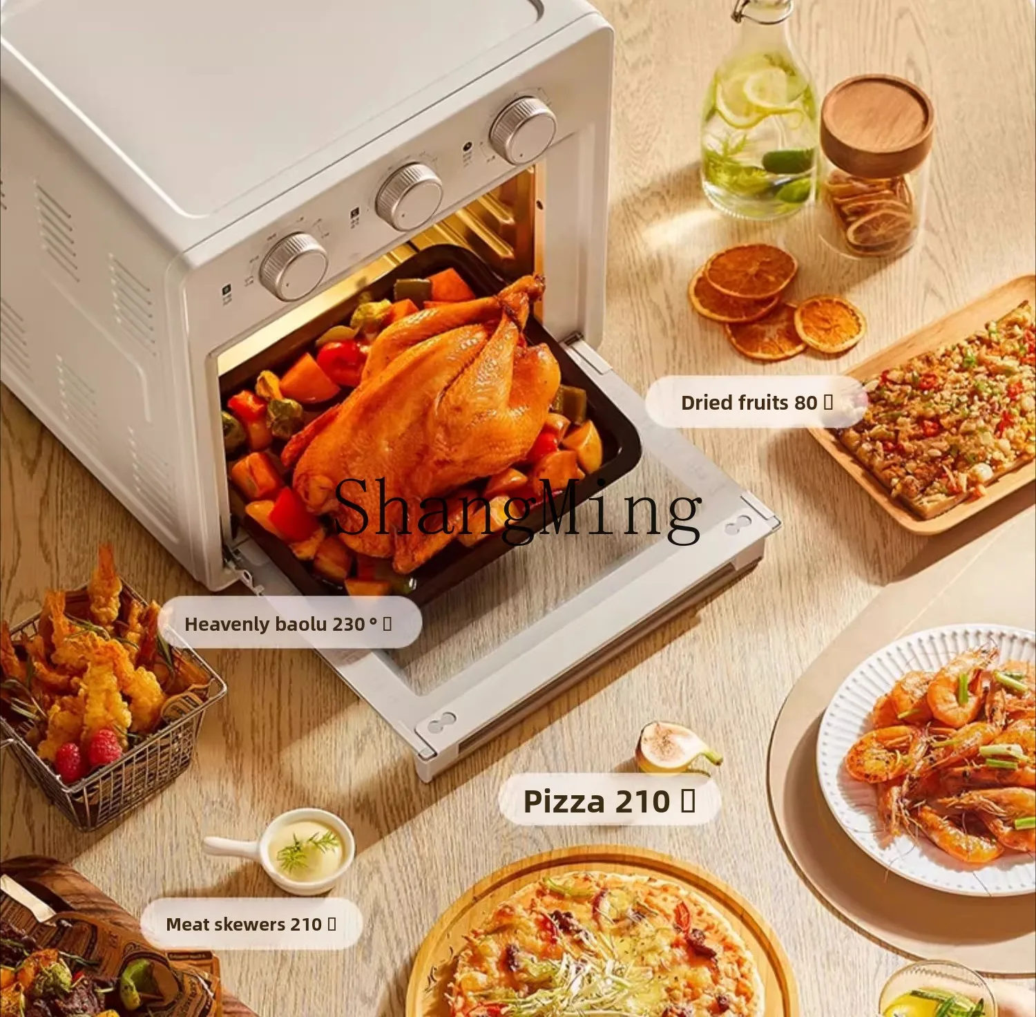 Воздушная фритюрница ZYY, бытовая электрическая духовка, встроенная многофункциональная автоматическая электрическая фритюрница