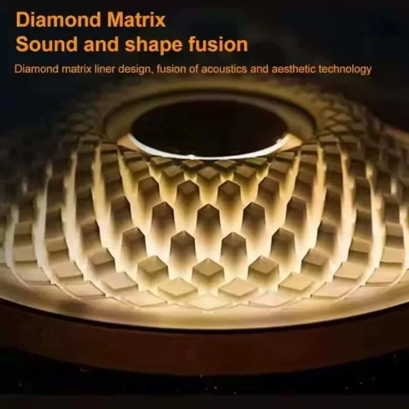 هارمان 4th 120 واط باس صندوق تشغيل الموسيقى عالية الطاقة المحيطة عمود الصوت 9D شاشة كاملة شفافة صندوق الصوت سمّاعات بلوتوث TWS/TF #4