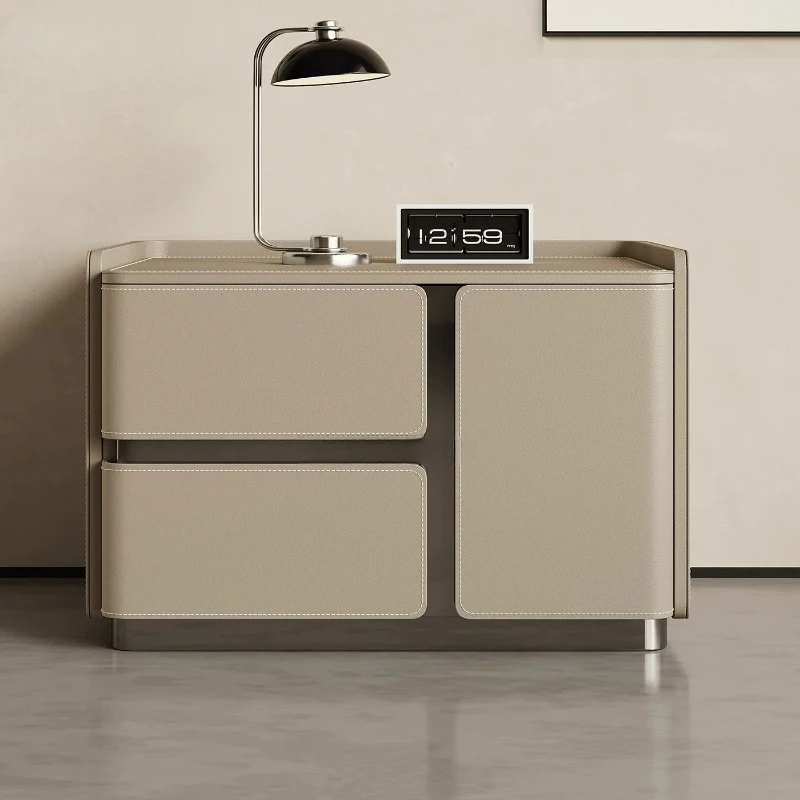 Trendy Minimal Purple Nightstands Designer Metal Antique Bauhaus Coffee Nightstands Bedroom Slim Mesa De Cabeceira Furniture