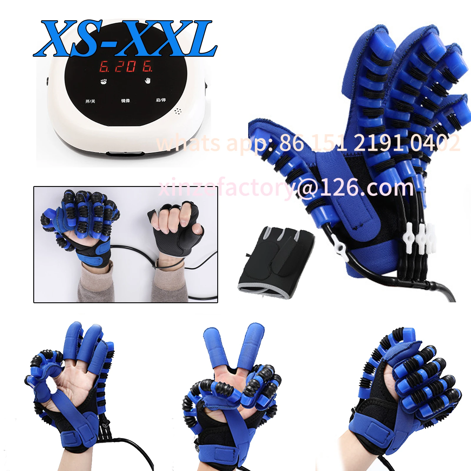 Customizable  Rehabilitation Robot Gloves Hand Exercise Tool Hemiplegia Stroke Patient Glove Hand Cerebral Infarction  for