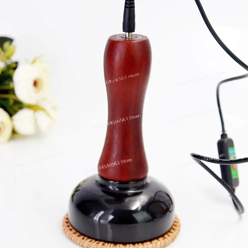 Electric Heating Moxibustion Stone Massager - Abdominal Hot Stone Therapy Device for Meridian Dredging