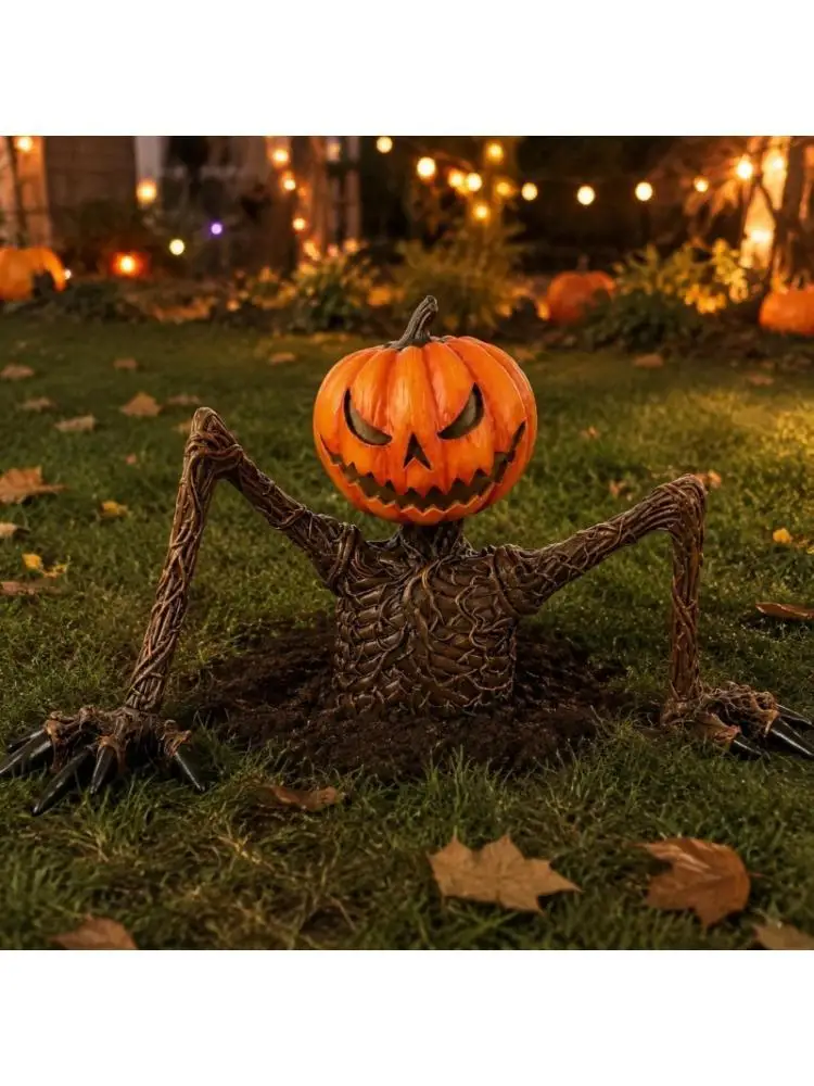652F Halloween Home Display Figurine Statue for Porch Yard Patios and Party Spaces