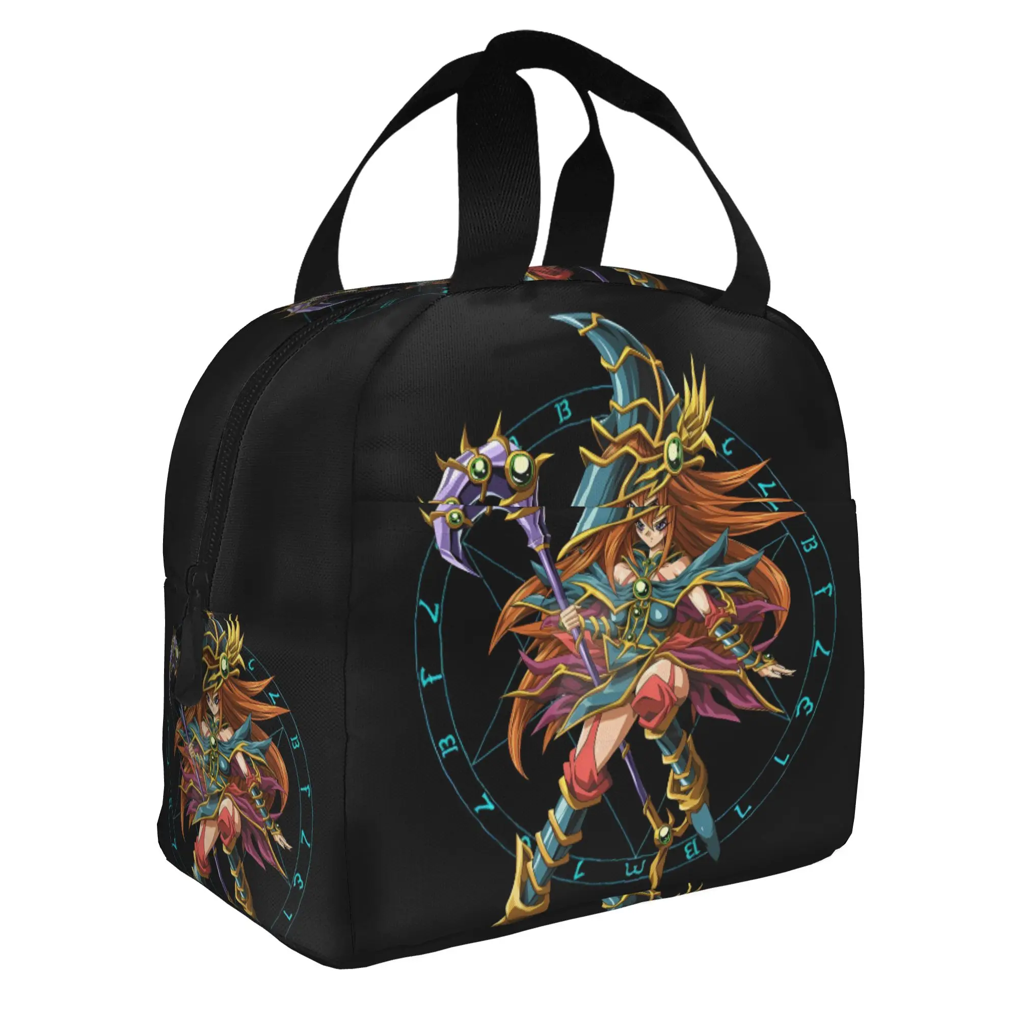 Custom Y-Yus Gi O-Ohs Portable Lunch Box Leakproof Anime Card Game Manga Thermal Cooler Food Insulated Lunch Bag Office Work view 2