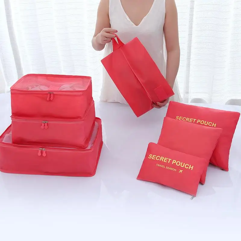 

High Quality Travel Organizer Bag Set Waterproof Storage Bags for Business Trip Clothing Sorting Kit Durable Oxford Cloth