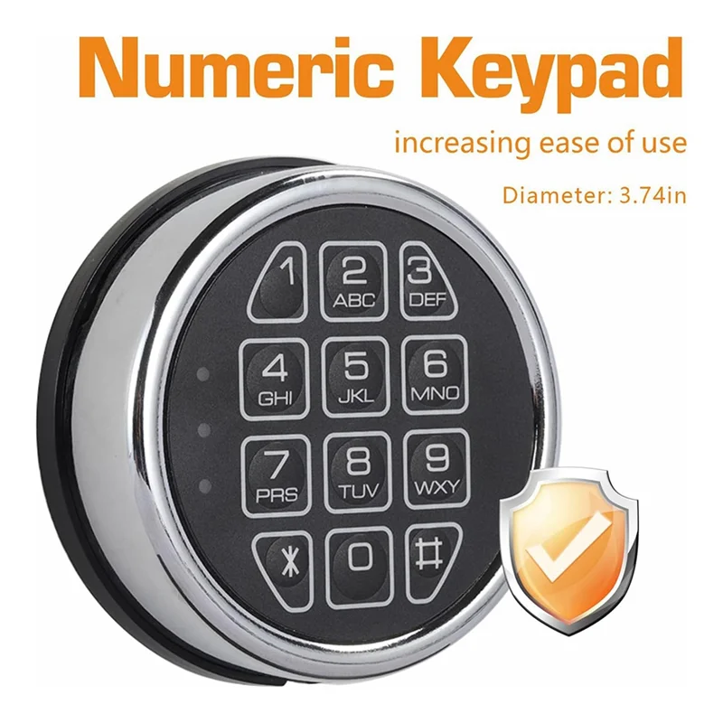 B27B Lock Replacement Chrome Digital Keypad Electronic Lock