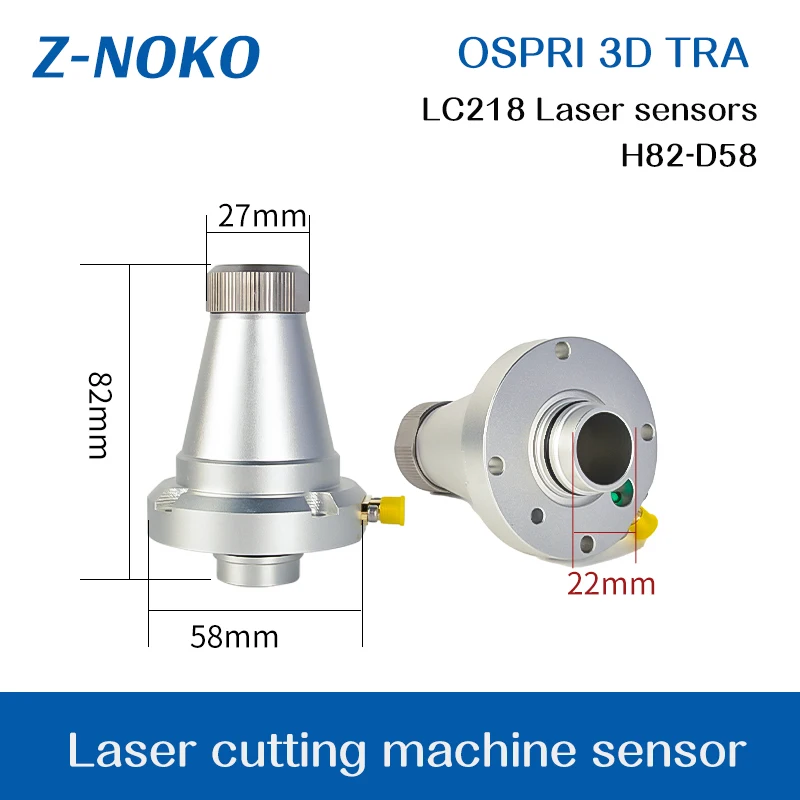 ZNOKO LC218 F125/F150 Fiber Laser Nozzle Connection Part for OSPRI Fiber Laser Head 1064nm Cutting Machine