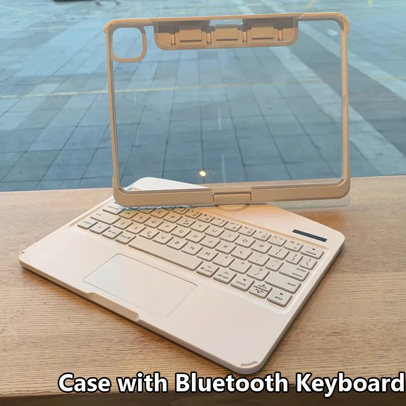 

Чехол-клавиатура для iPad 10-го поколения 10,9 10,2 9-го поколения Pro11 Air3 Pro 10.5 7-го вращения на 360 градусов с подсветкой, невидимый держатель для ручек
