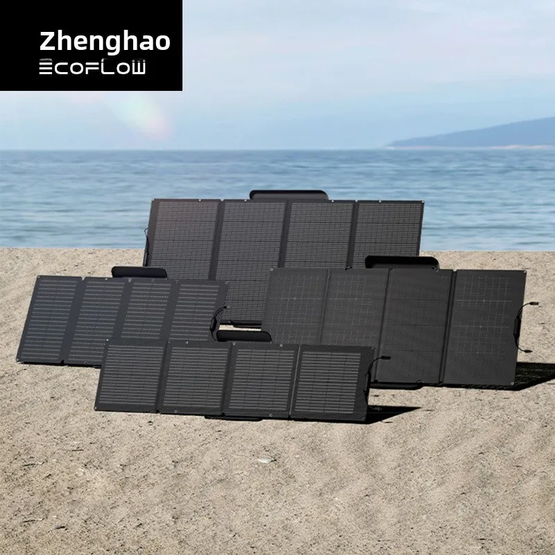 Ecoflow Solar Panel, 400W Photovoltaic Panel, Foldable Waterproof Portable Fast Charging For Outdoor Camping