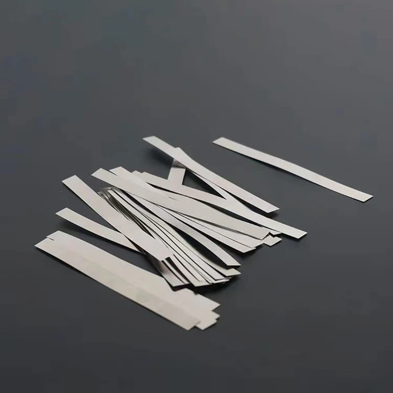 25pcs Low Resistance  Pure Nickel Strip Sheets For Battery Pack Spot Welding Machine Nickel Strip Cell Connector