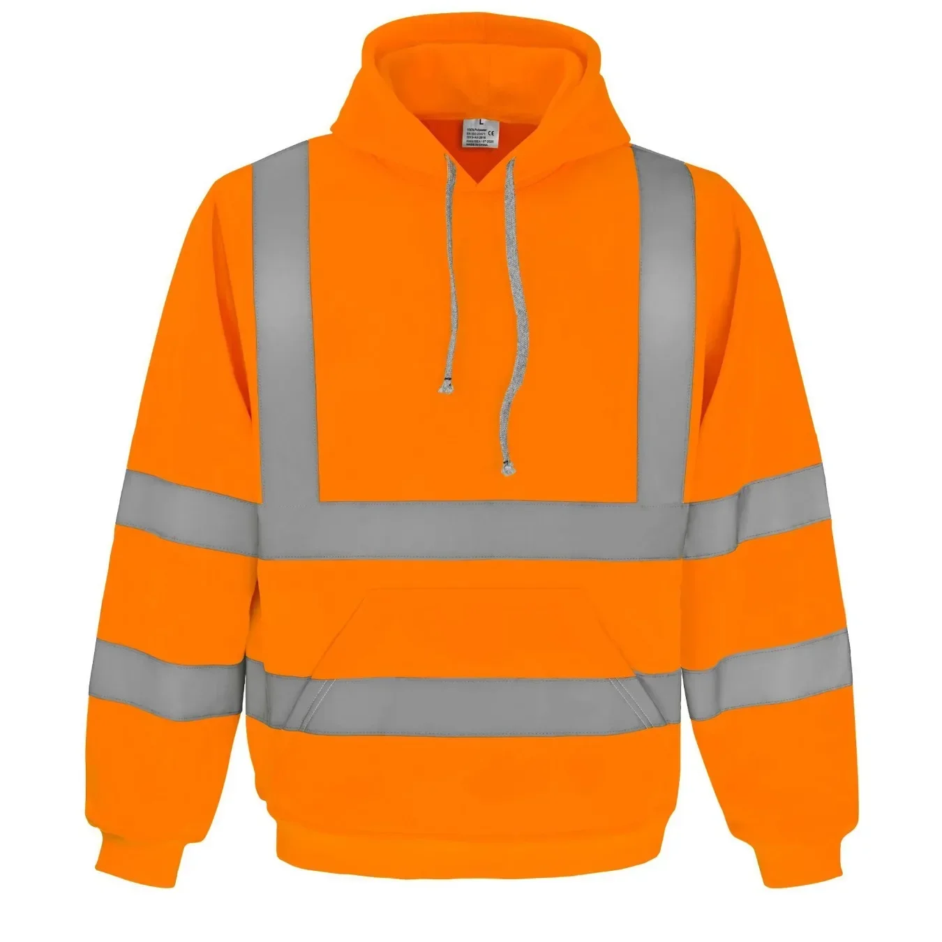 Reflective Pullover Workwear Highlight Safety Sweatshirt For Industrial Workshop Staff Outdoor Riding And Road Working Scenarios