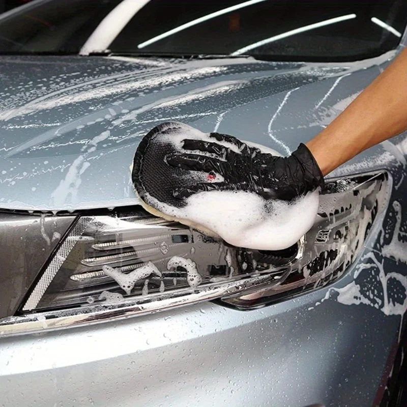Car Styling Wool Soft Car Washing Gloves Cleaning Brush Motorcycle Washer Care Products