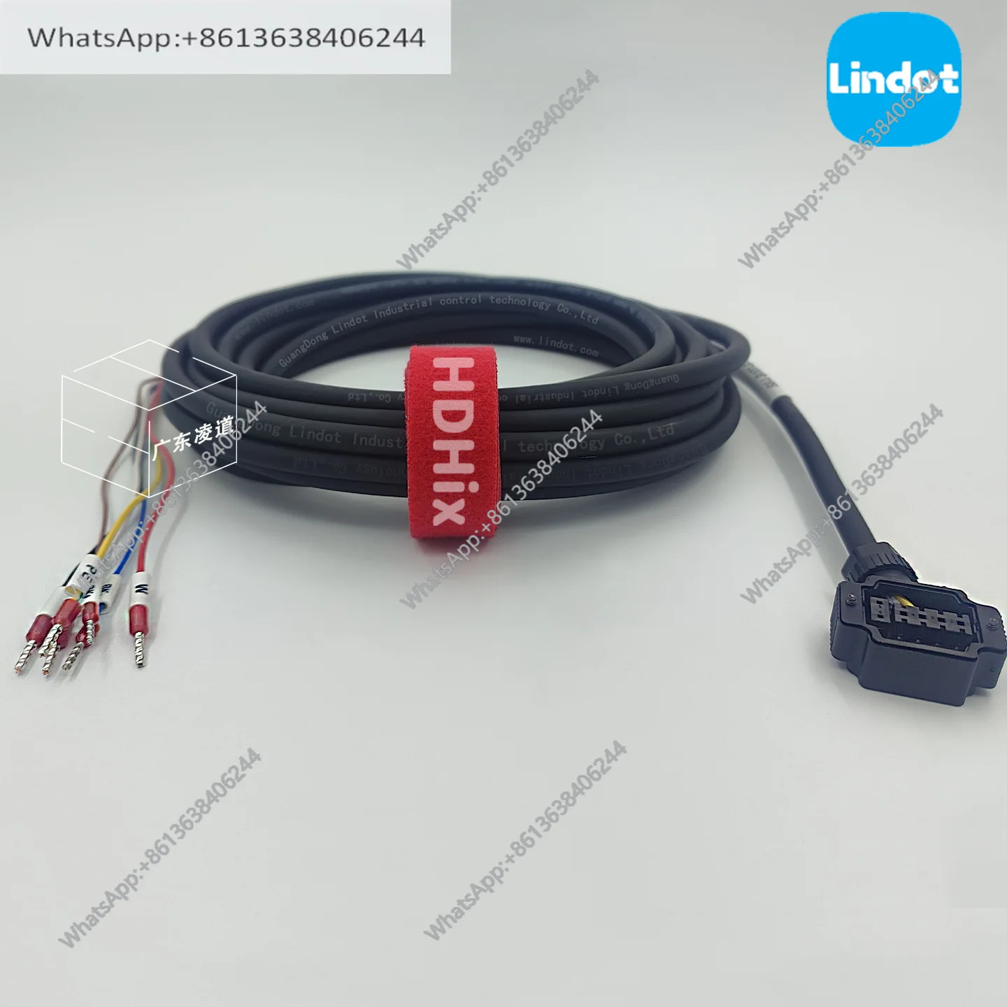 

Compatible with Huichuan S630 S660 servo motor power brake cable S6-L-B107-5.0-TTS