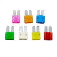 【50-10PCS】2A 3A 5A 7.5A 10A 15A 20A 25A 30A AMP Micro 2 Long Leg Fuse 9mmx15.5mm Mini M2 Long Foot Automobile Fuse Insert