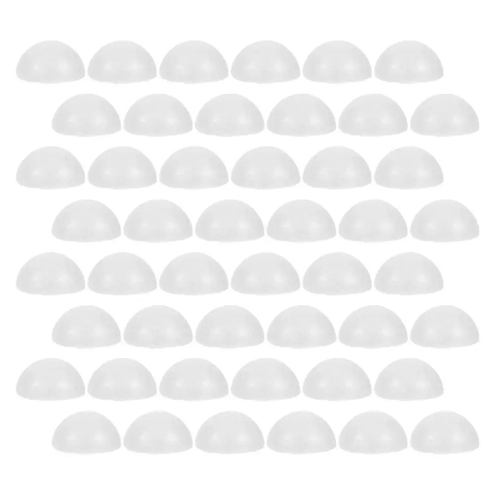 

100Pcs Half Round Foam Balls White Polystyrene Spheres for DIY Craft Projects Wedding Bouquets Home Decor Holiday Christmas