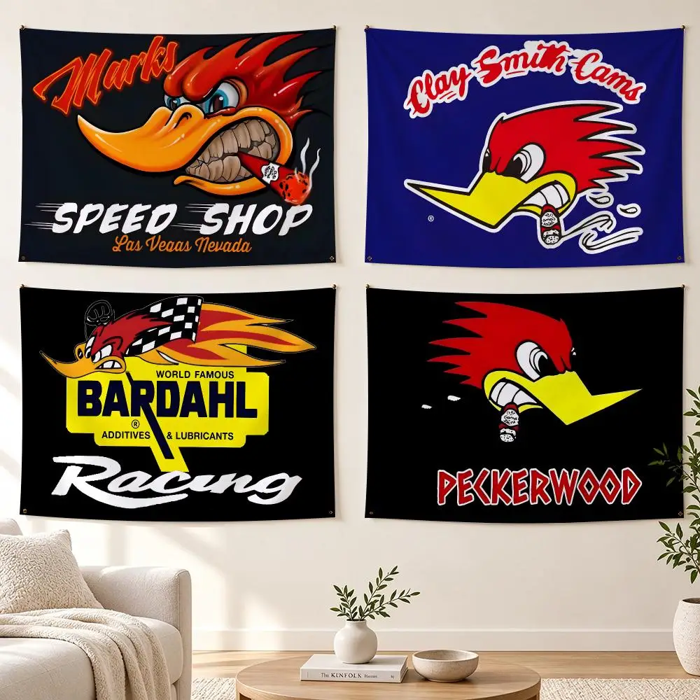 Mr.Horsepowers Clay Smith Cams Flags Banner For Bedroom Outdoor Living Room Restaurant Bar Wall Decor Party