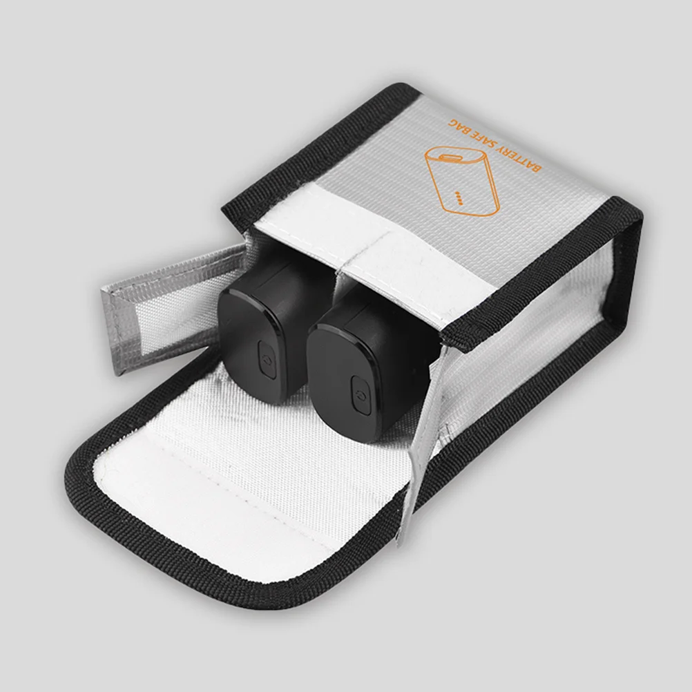 2 PCS Quadcopter Goggles Fireproof Bag Storage Pouch Safety Explosion-proof for