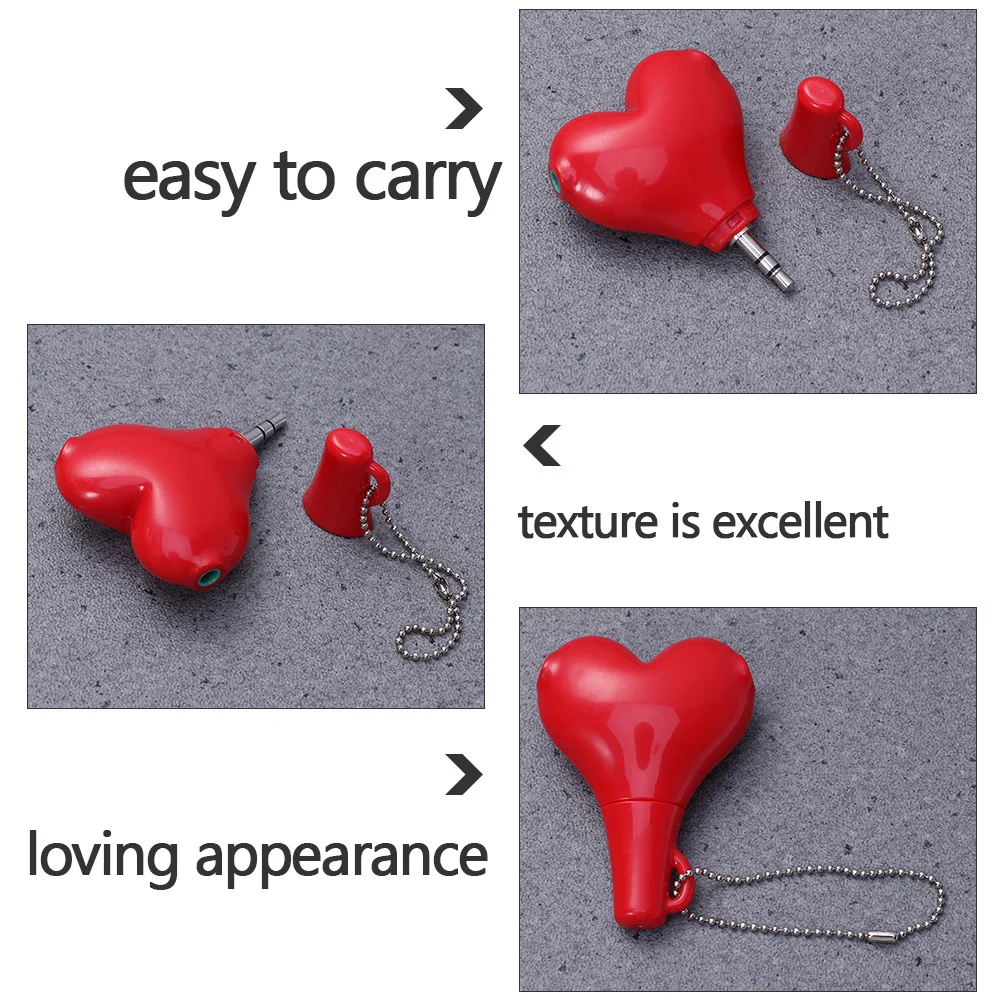 

2Pcs Headphone Splitter Audio Cable Adapter Portable Lightweight Plastic Earphone Splitter Stereo Speaker Sharing Connector