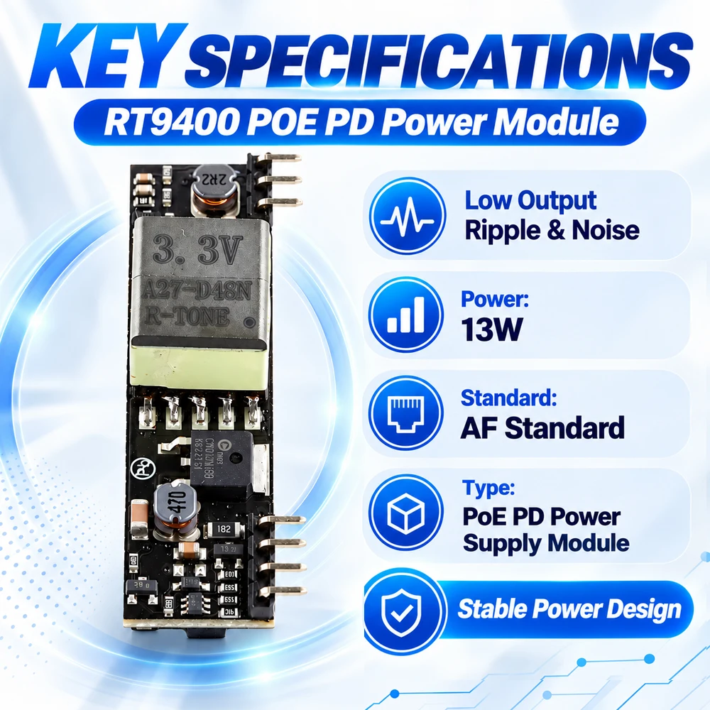 RT9400 POE PD Netzteil Modul AF Standard 13W 5V 12V – Detail 5