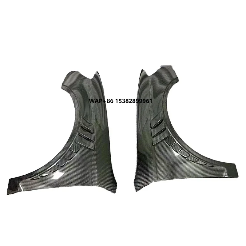 

For 2017-2019 S3 RS3 Wet Carbon Fiber Front Bumper Fender Fin Splitter Spoiler Cover Air Intake Exterior Accessories