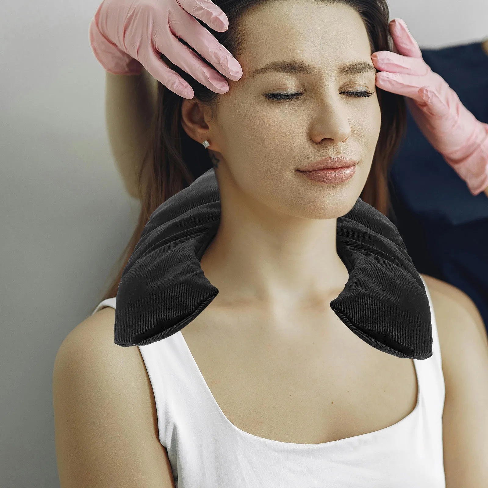 

Portable Neck Wrap Heated Pad Reusable Salt Bag Heating Therapy Pain Relief Shoulder Cervical Warm Compress Home Accessory