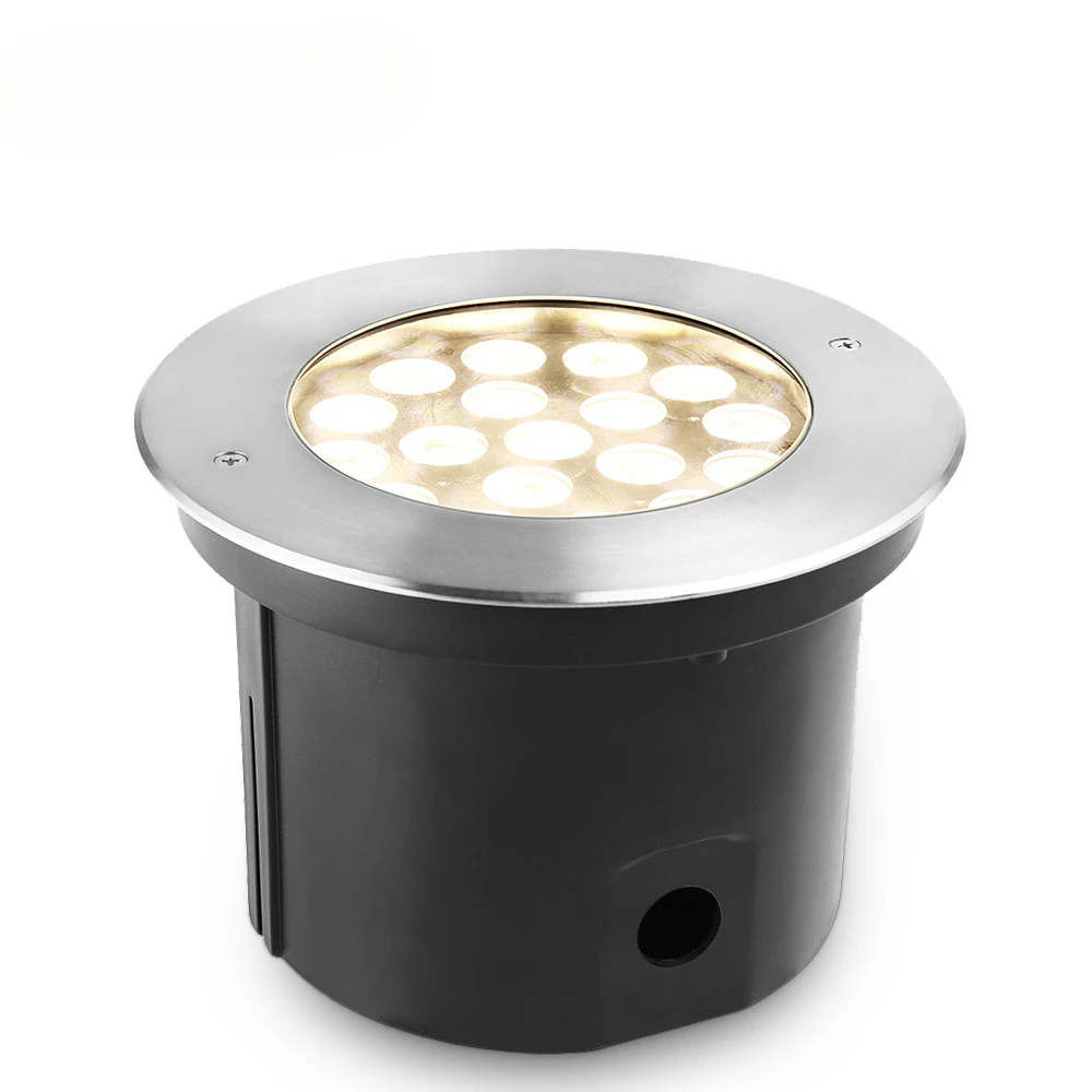 24W RGB LED Pool Light IP68 Waterproof 316SS Recessed Underwater RGBW DMX Controller Stainless Steel 12V lamp Inground