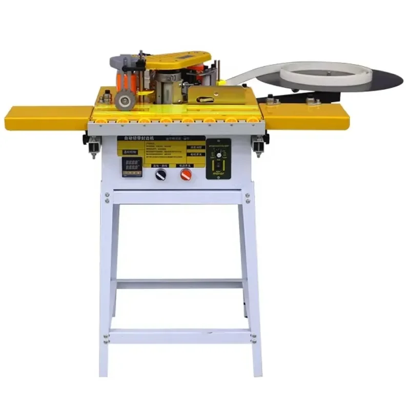 220V Portable Double-Sided Glue Edge Banding Machine, Woodworking Edge Bander for Wood-Based Panels