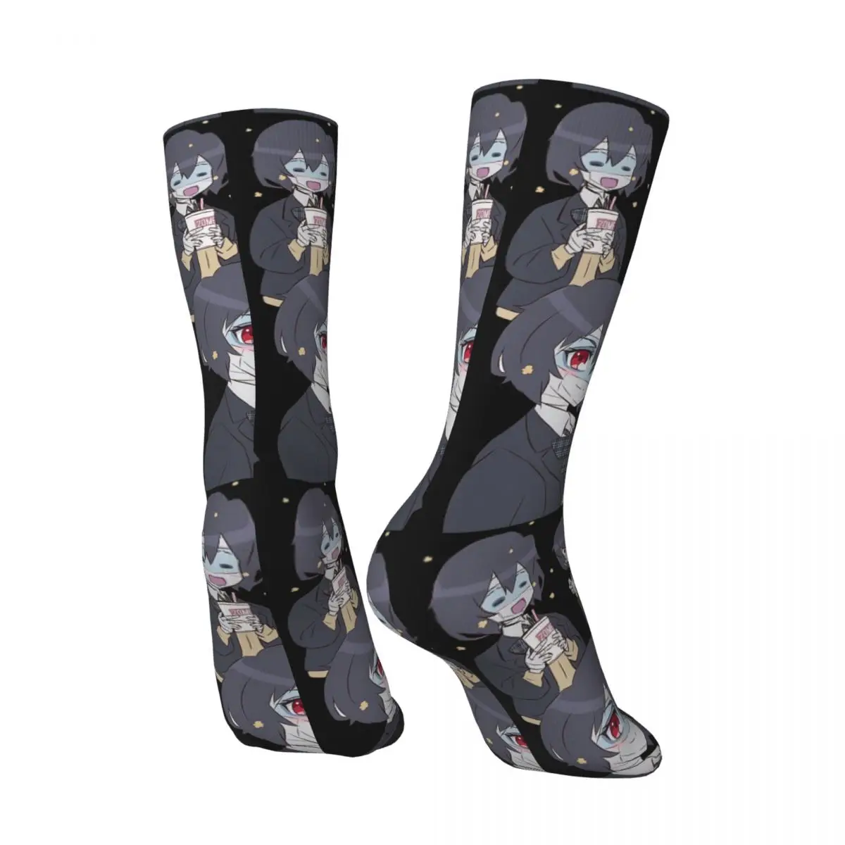 Hip Hop Vintage Mizuno Ai Crazy Men's compression Socks Unisex ZOMBIE LAND SAGA Harajuku Pattern Printed Funny Crew Sock