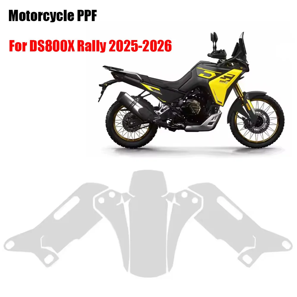 For DS800X Rally PPF Protective Film TPU Fairing Protective Film DS 800X Rally 2025-2026 Paint Anti-scratch Transparent Film