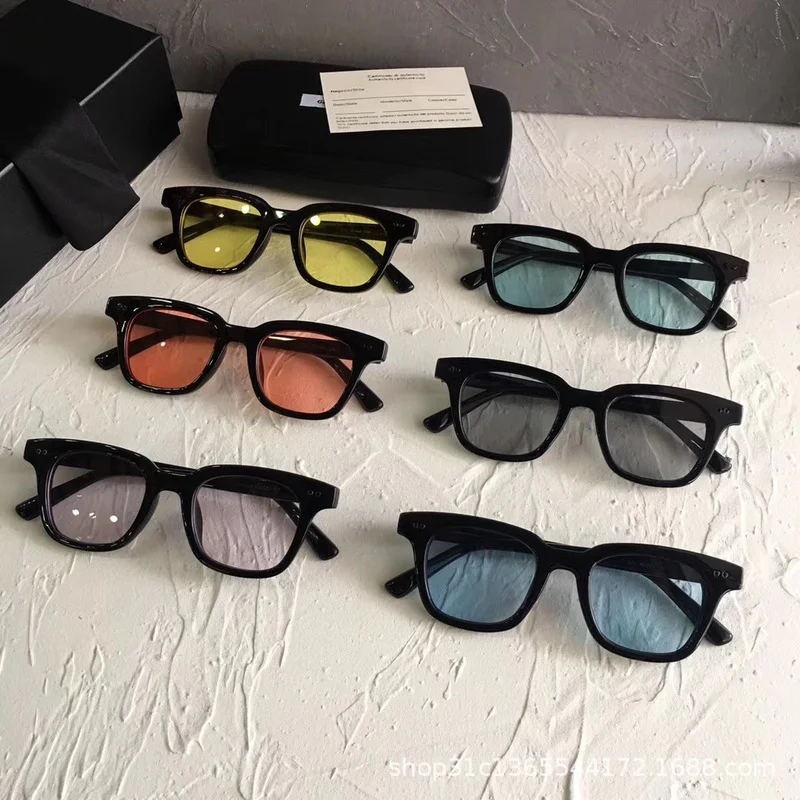 New Fashion Vintage Rectangle Sunglasses Women Brand Designer Luxury Retro Ocean Lens Frame Sun Glasses Female UV400 Eyewear