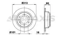 AD0996 for rear brake disc mirror air FRONTERA A 2.2I/2.4I/2.4I/2.3 TD/TD/TD