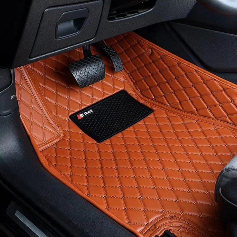 3D All Weather Protection Non-Slip Leather Diamond Car Foor Mat For CHRYSLER 200 300 Rolls-Royce Ghost Phantom Auto Accessories