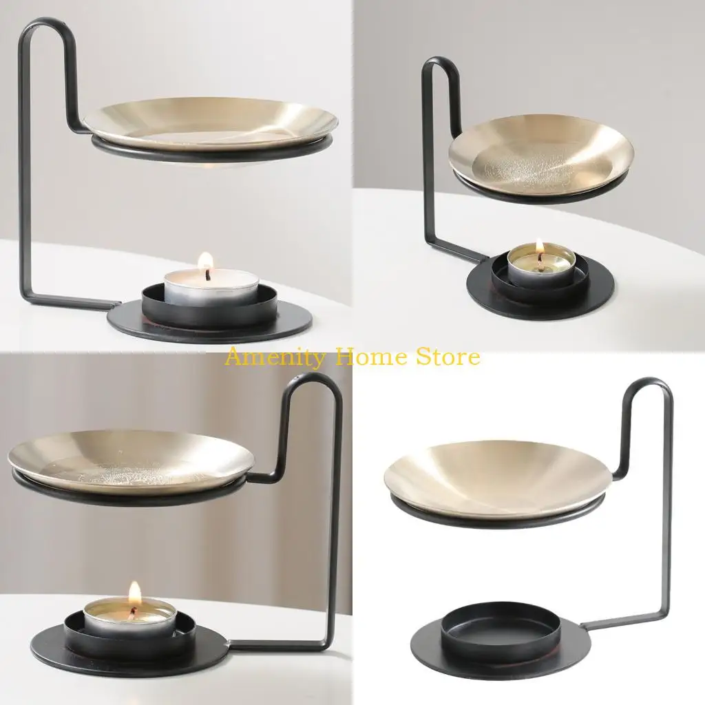 F26C Ceramic Tealight Candle Holder,Oil Burners for Scented Oil,Tealight Wax Warmer Decoration Bedroom,Living Room Decors