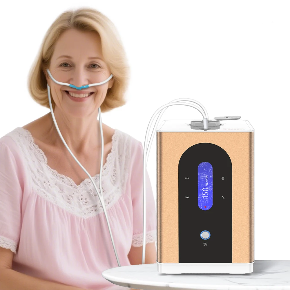 Cawolo 225ml Hydrogen Oxygen Inhalation Machine Portable Hydrogen Inhaler Breathing Generator Machine for Home Office