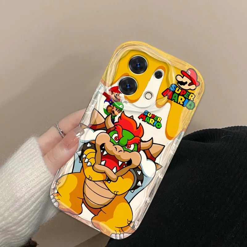 M-Marios شعبية الكرتون الفن ل Xiaomi Redmi ملاحظة 14 13 12 12S 11 10 9 9S 8 Pro زائد 4G 5G موجة النفط غطاء لينة جراب هاتف #6