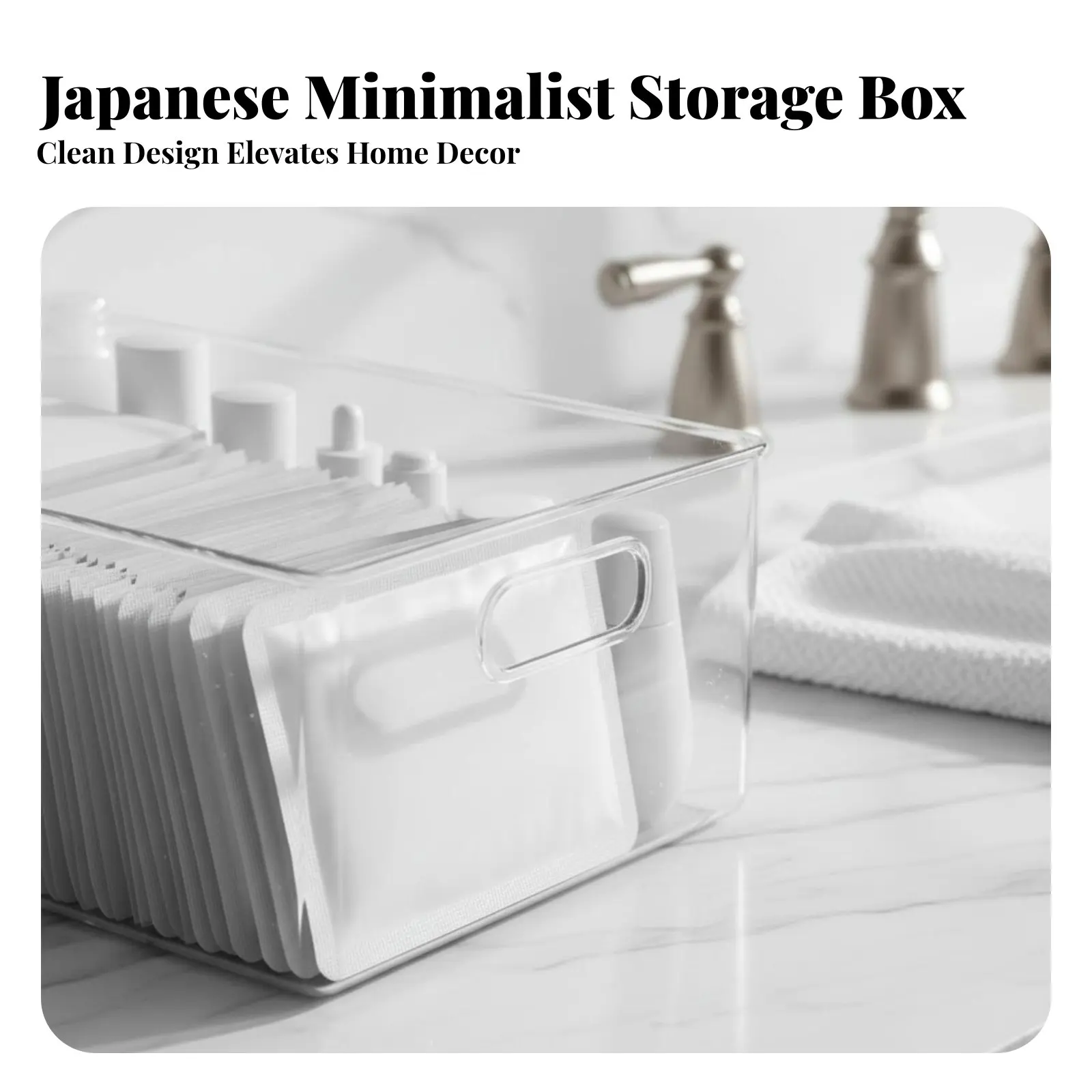 

Настольный органайзер в японском стиле с прозрачными ящиками, прозрачный дизайн, для женщин, офисных работников, туалетных столиков