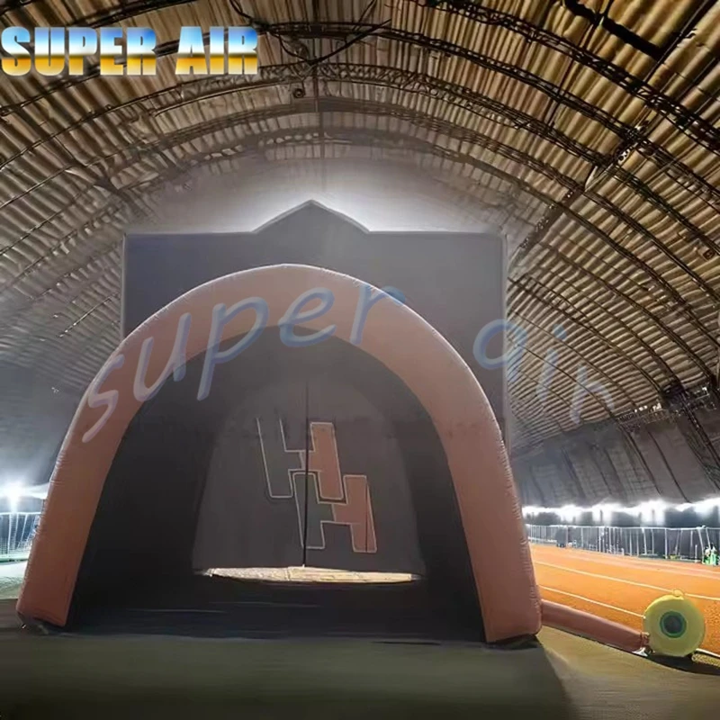 ตกแต่งกิจกรรมกีฬาที่กําหนดเองซุ้มอุโมงค์พองแบบพกพาสําหรับงานแสดงสินค้า